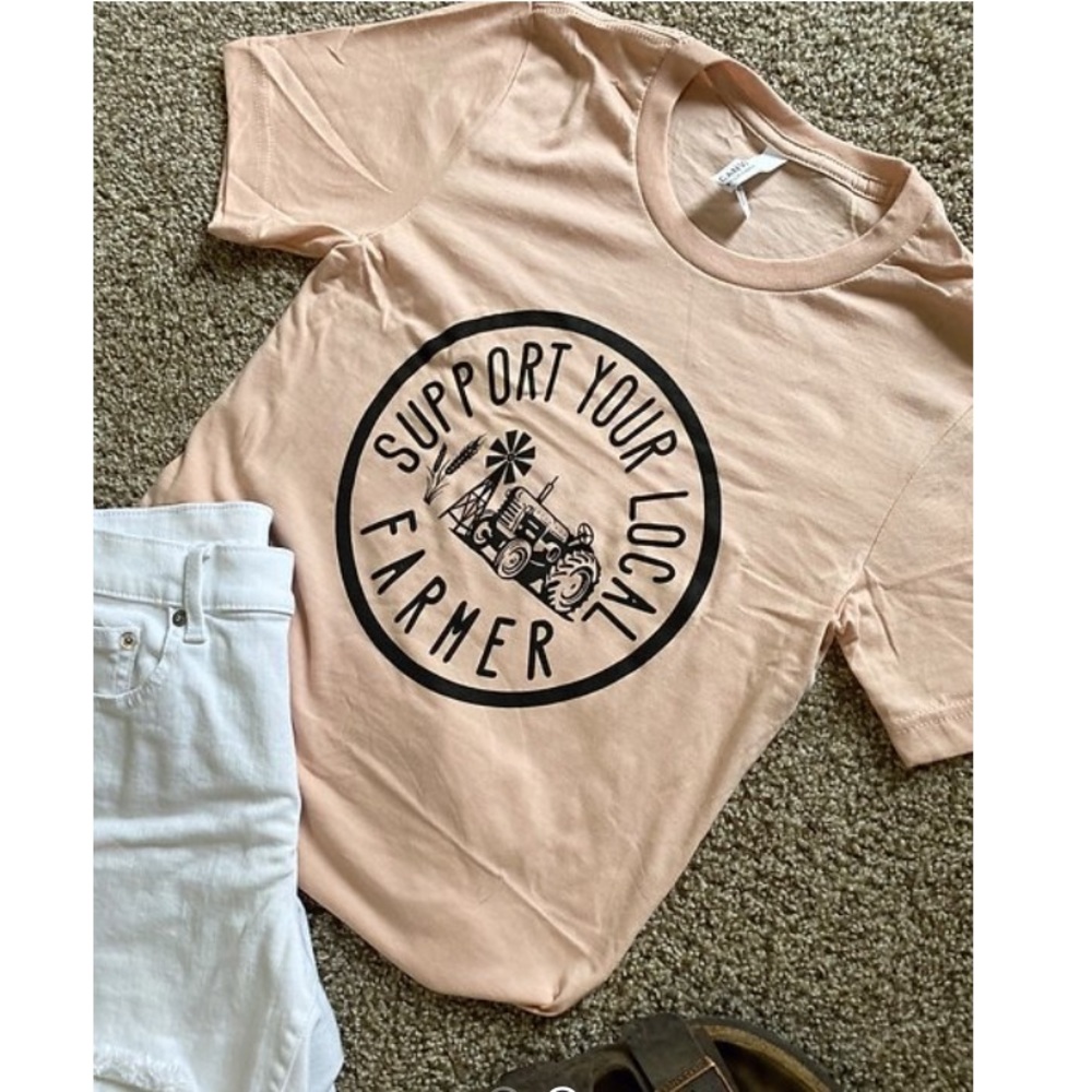 NWOT โSupport Your Local Farmerโ Tee - Picture 2 of 2